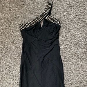 Black studded dress